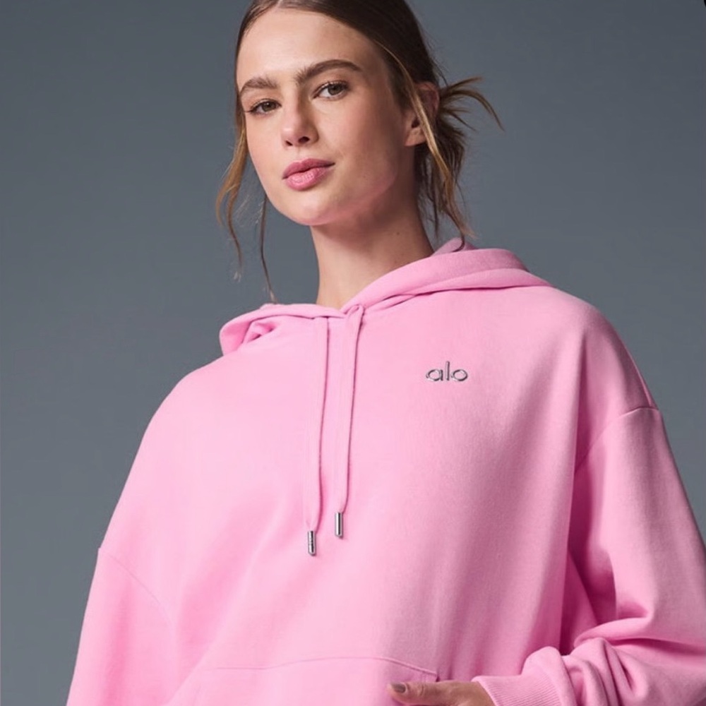 ALO Yoga (RèPLēkah) Women's Bright Pink Hoodie
